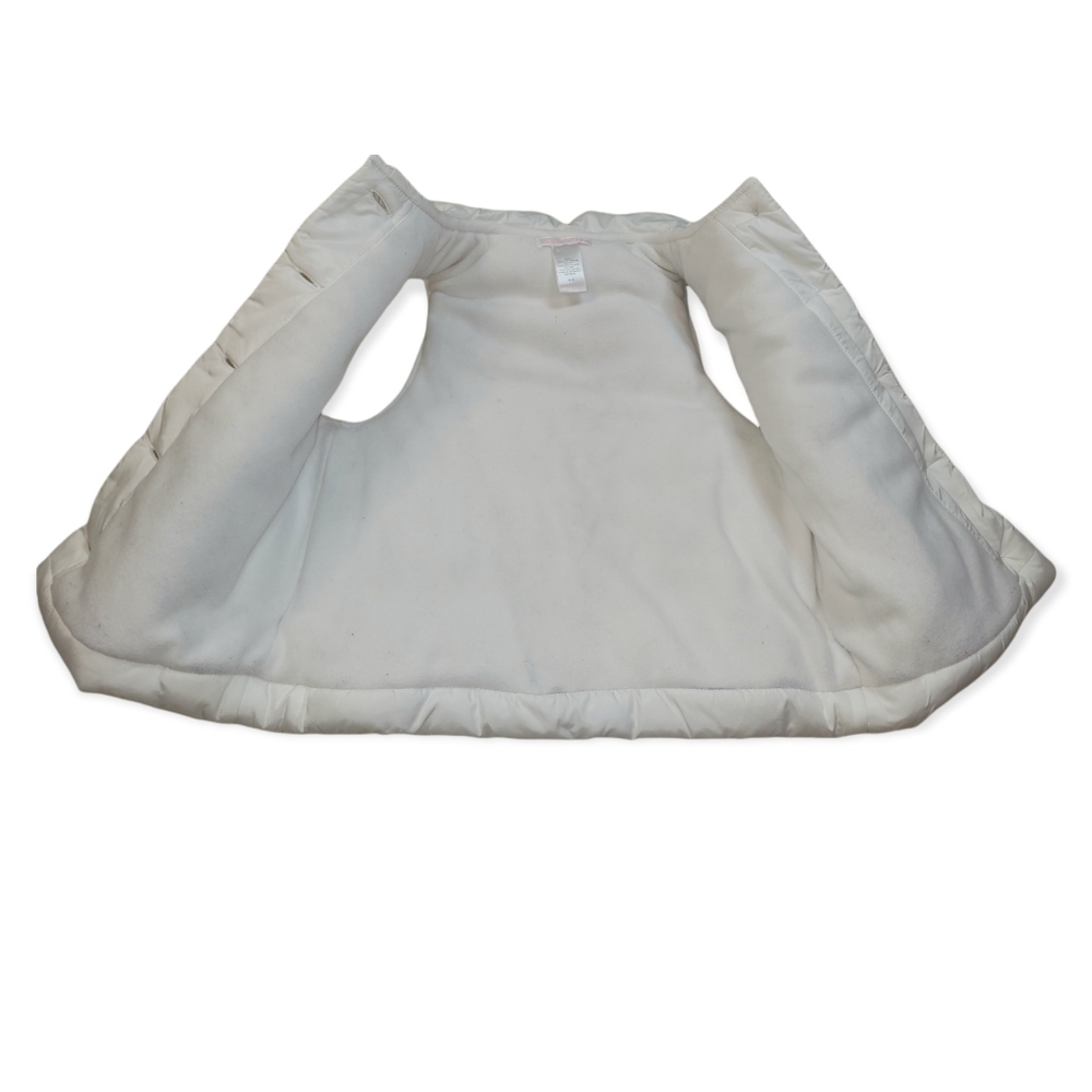 Janie and Jack white Girl's puffer vest size 4-5 - Picture 4 of 6